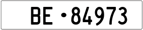 Trailer License Plate